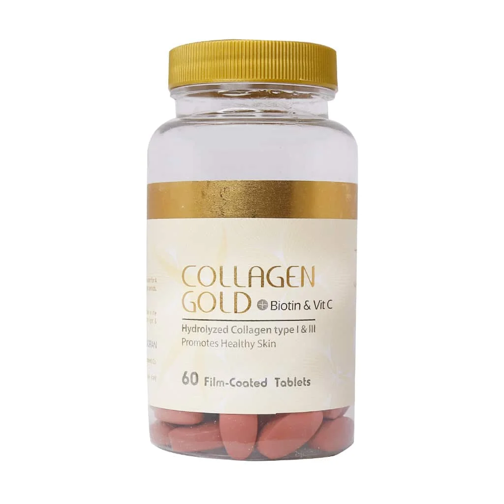 قرص کلاژن گلد بیوتین و ویتامین C آدریان (Collagen gold with Biotin and vitamin Adrian) - تصویر 2