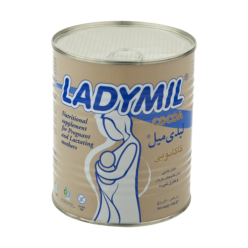 لیدی میل فاسبل مخصوص خانم های باردار و شیرده 400 گرم با طعم کاکائو (Fassble Ladymil)