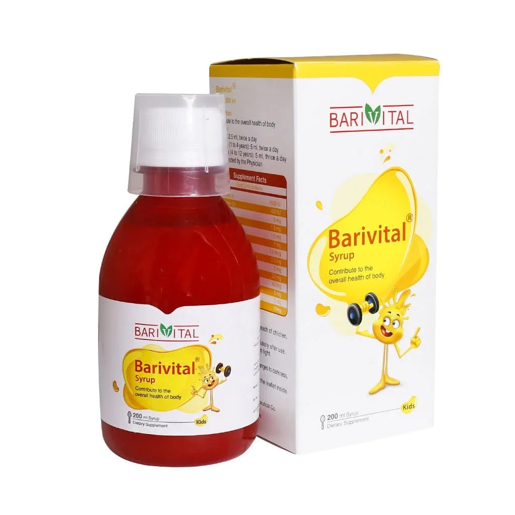 شربت باریویتال کودکان باریویتال 200 میلی لیتر (Barivital Barivital kids)
