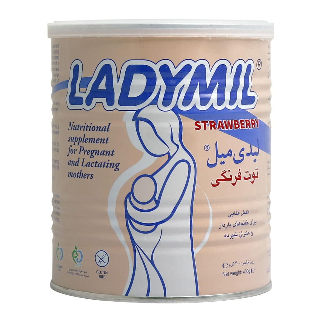 لیدی میل فاسبل مخصوص خانم های باردار و شیرده 400 گرم با طعم توت فرنگی (Fassble Ladymil)