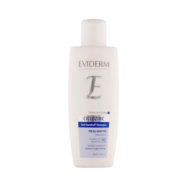 شامپو ضد شوره انواع مو 250ml اویدرم سیکلوزینک - Eviderm Ciclozinc - تصویر 2