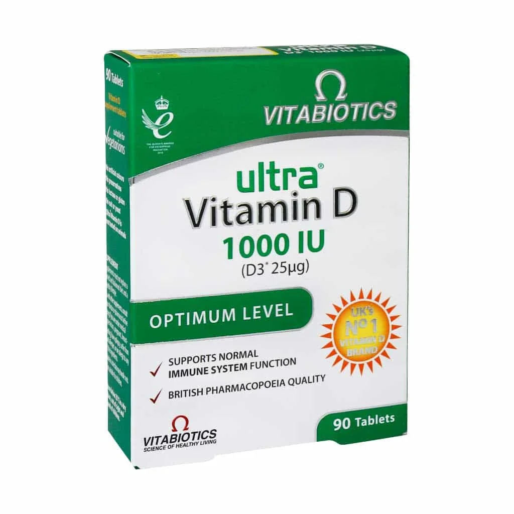 قرص اولترا ویتامین D3 ویتابیوتیکس 90 عدد (Vitabiotics Ultra Vitamin D3)